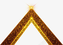 三角花纹星光装饰素材