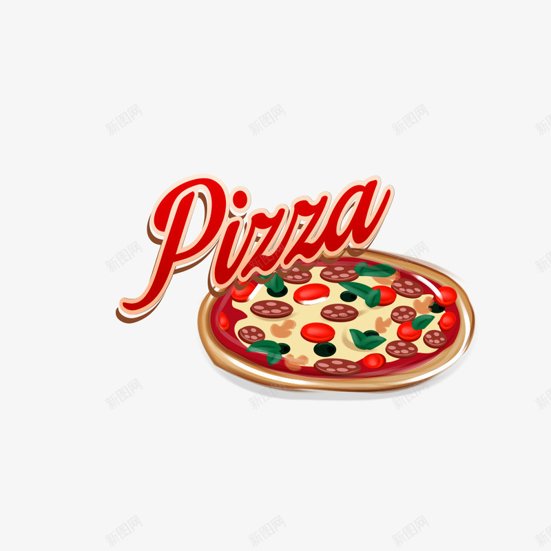 复古披萨图标矢量图ai_新图网 https://ixintu.com LOGO PIZZA 复古 复古披萨图标 披萨 披萨LOGO 标贴 红色 美味 食物 餐饮 矢量图