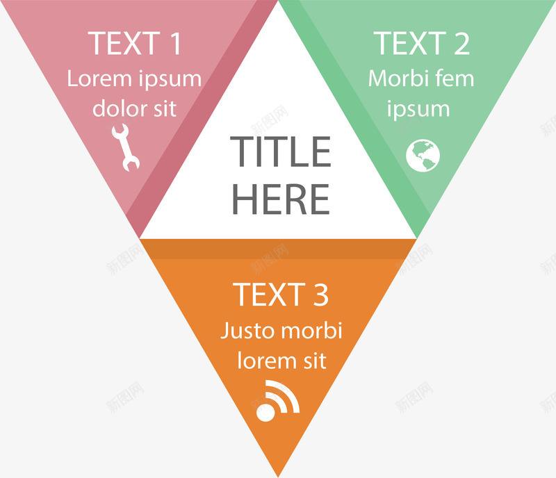 彩色三角拼图图表矢量图ai免抠素材_新图网 https://ixintu.com ppt图表 三角 三角拼图 分类图表 拼图图表 矢量png 矢量图