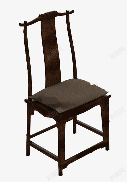 有质感的中式木质椅子png免抠素材_新图网 https://ixintu.com 中式 木质 椅子 质感