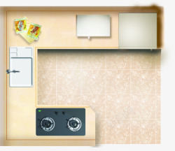 厨房装修设计效果图现代简约厨房装修效果图高清图片