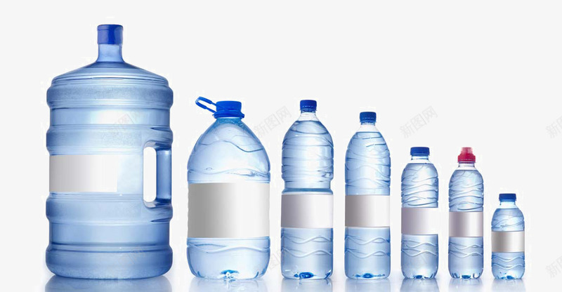 纯净水包装png免抠素材_新图网 https://ixintu.com 产品包装 包装效果图 包装设计 瓶子