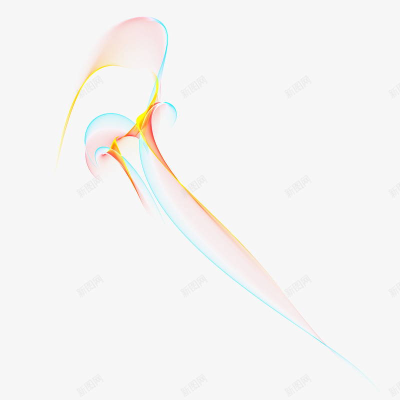 梦幻光线png免抠素材_新图网 https://ixintu.com 光线 光线素材 彩色光纤