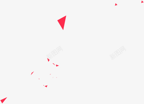 红色漂浮三角装饰png免抠素材_新图网 https://ixintu.com 三角 漂浮 红色 装饰