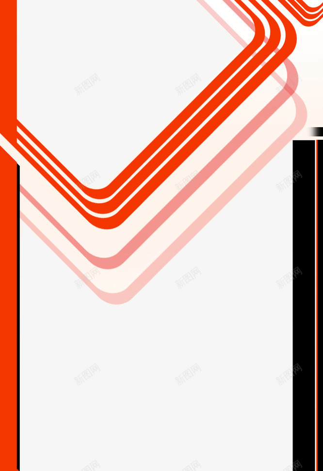 红色几何图案png免抠素材_新图网 https://ixintu.com 几何 封面 封面元素 红色 装饰图案