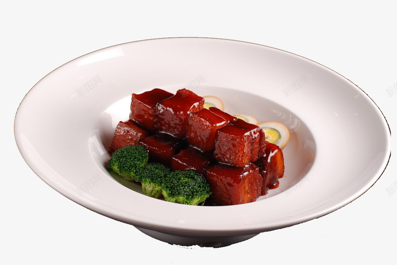 红烧肉png免抠素材_新图网 https://ixintu.com 中国菜 中式菜品 家常菜 热菜 红烧肉 美味 餐饮美食