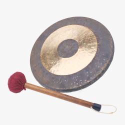 少数民族乐器传统铜锣高清图片