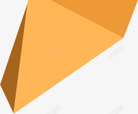 黄色三角形立体海报png免抠素材_新图网 https://ixintu.com 三角形 海报 立体 黄色