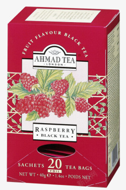 树莓花茶包装盒素材