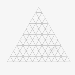 三角形块黑色线条拼块三角形高清图片