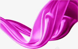 紫色浪漫手绘丝带活动素材
