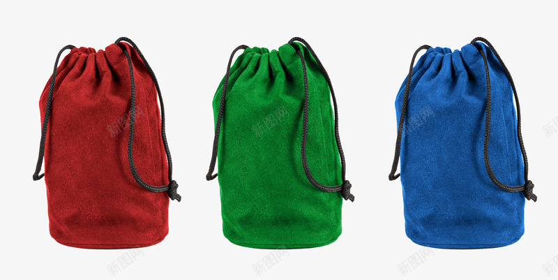 彩色束口水桶布袋png免抠素材_新图网 https://ixintu.com 包装袋 布袋 彩色 束口袋 水桶袋 空白包装袋 袋子