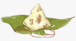 大米和秤矢量插画绿色水墨粽子美食元素高清图片