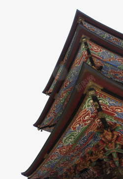传统中式屋檐建筑素材
