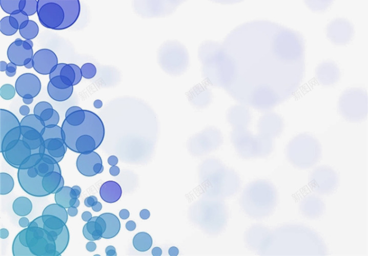 蓝色圆点背景png免抠素材_新图网 https://ixintu.com 圆圈 圆点 背景素材 蓝色 边框