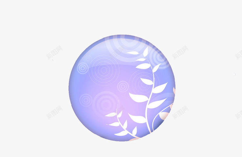 球形效果图png免抠素材_新图网 https://ixintu.com 圆 效果 球形 紫色