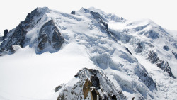 阿尔卑斯山勃朗峰雪山二素材