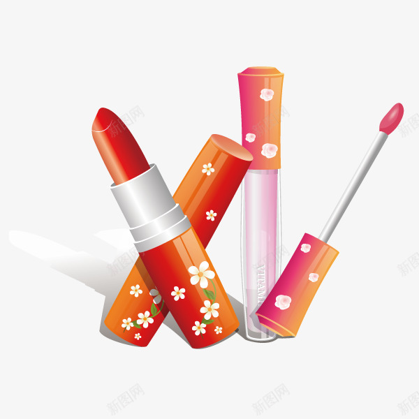 口红唇彩png免抠素材_新图网 https://ixintu.com 化妆品 润唇膏 红色