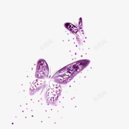紫色的蝴蝶psd免抠素材_新图网 https://ixintu.com 昆虫 概念 紫色 蝴蝶