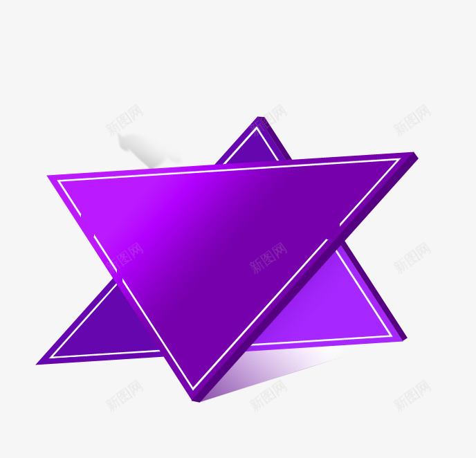 紫色三角形边框纹理png免抠素材_新图网 https://ixintu.com 三角形 免抠PNG 紫色 边框纹理