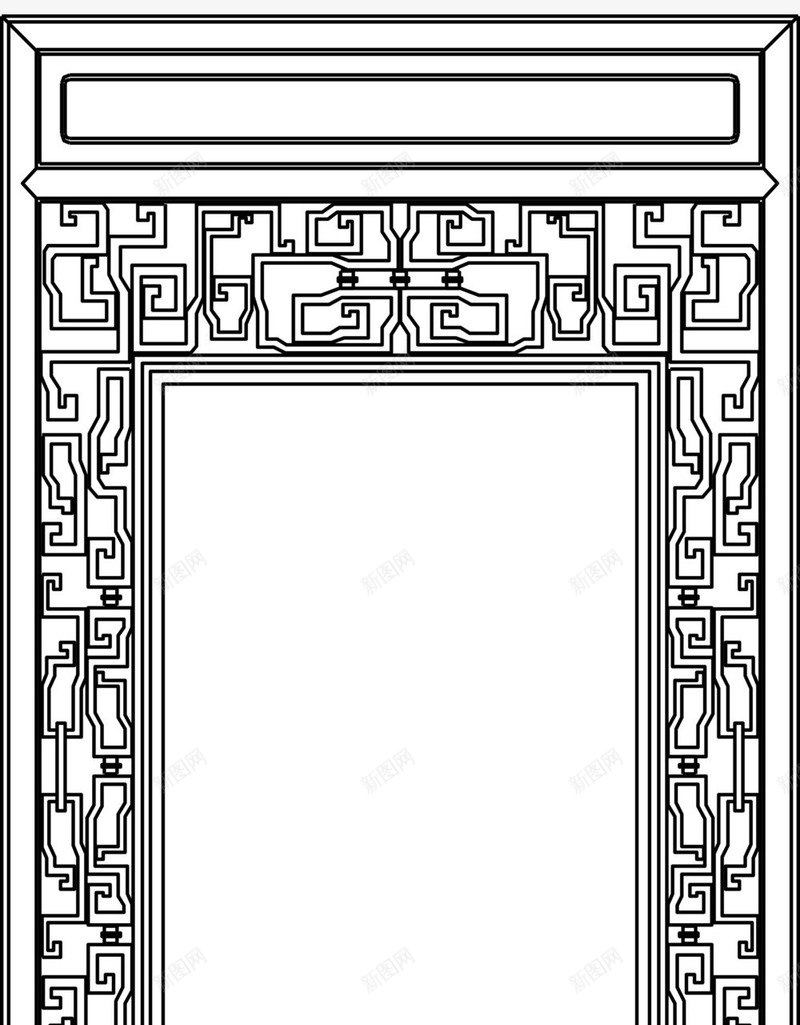 中式雕花方框图案png免抠素材_新图网 https://ixintu.com 中国风 中式 中式方框 方框 简约风格 装饰图案 雕花装饰