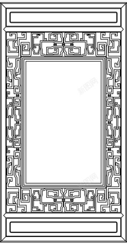 方框图案中式雕花方框图案高清图片