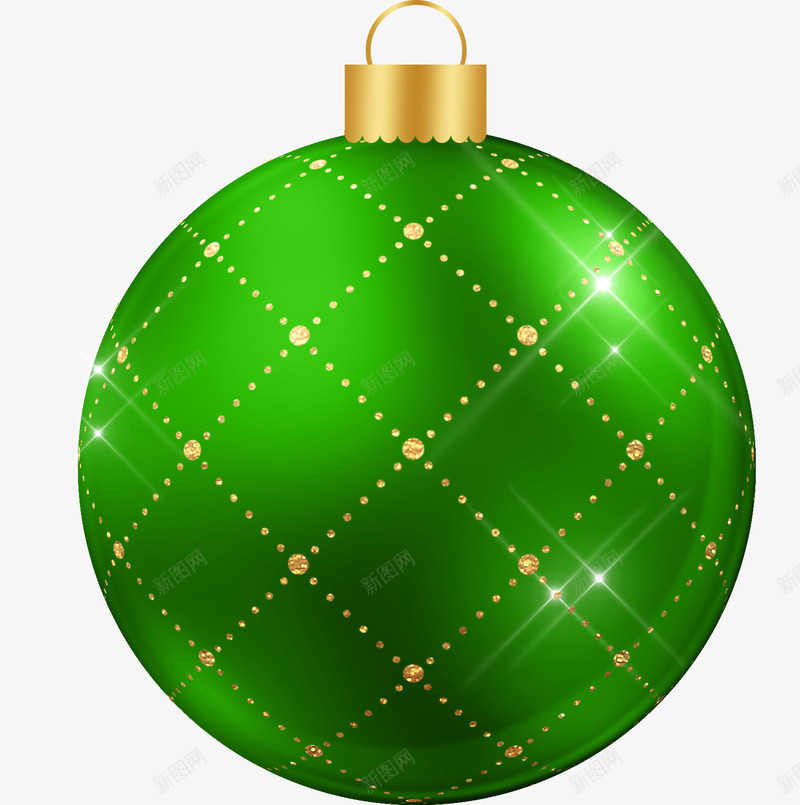 绿色的发光圣诞球png免抠素材_新图网 https://ixintu.com 免抠图 圣诞球 圣诞节 效果图 装饰图 装饰画