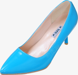 蓝色女高跟鞋效果图png免抠素材_新图网 https://ixintu.com 效果图 蓝色 高跟鞋