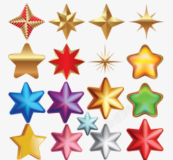 三角星各种星星图案高清图片