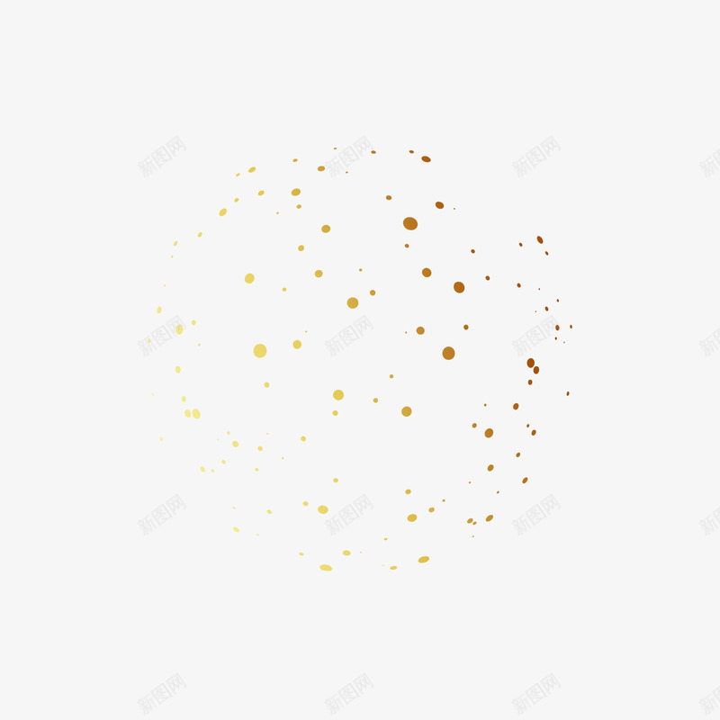 黄色圆点背景png免抠素材_新图网 https://ixintu.com 免抠PNG 图案 圆点 背景 边框纹理 黄色