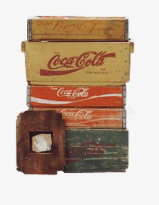 饮料箱子可乐箱子高清图片