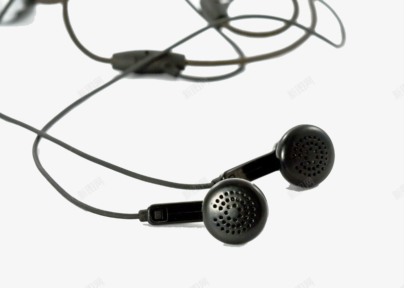 便携式耳机png免抠素材_新图网 https://ixintu.com 圆形 有线耳机 简约 耳机 黑色耳机