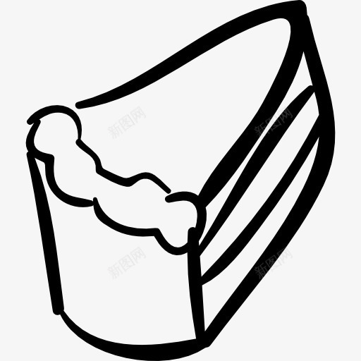 蛋糕手绘三角片图标png_新图网 https://ixintu.com 三角 三角片 手绘 手绘烹饪 蛋糕 食品 馅饼