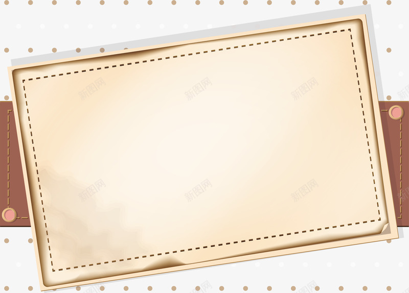 创意贺卡装饰矢量图ai_新图网 https://ixintu.com 卡片 卡通手绘 圆点 棕色 水彩 纪念卡 贺卡 矢量图