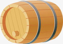 橡木木块圆形的红酒橡木桶高清图片