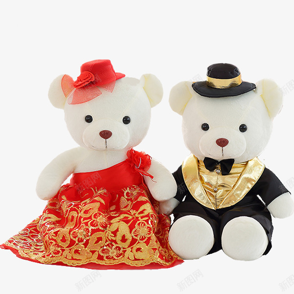 可爱中式帽子娃娃png免抠素材_新图网 https://ixintu.com 产品实物 婚庆 红色婚纱 结婚小人 西服娃娃