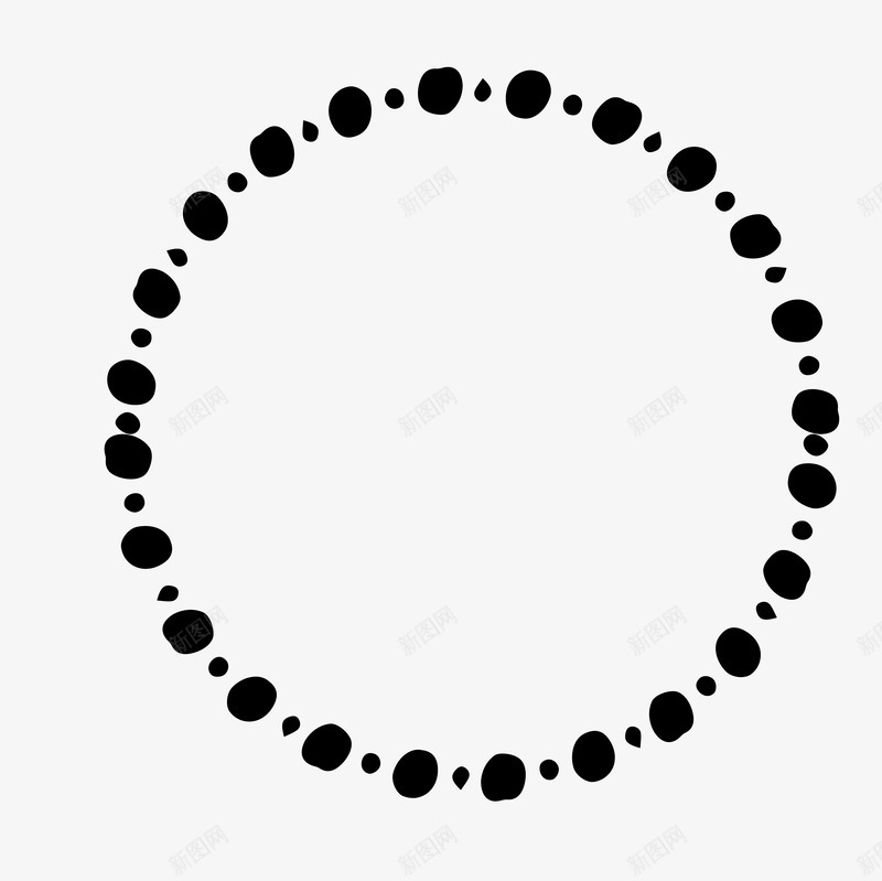 黑色手绘的圆形边框png免抠素材_新图网 https://ixintu.com 圆圈 圆形 圆点 手绘圆形 黑色 黑色圆 黑色圆形