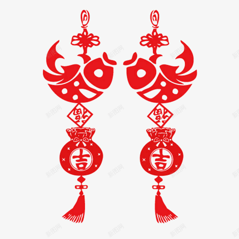 创意中国结装饰图案png免抠素材_新图网 https://ixintu.com 中国结 中国风 中式 免抠 红色