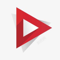 三角型三角型红色正三角形商务矢量图高清图片