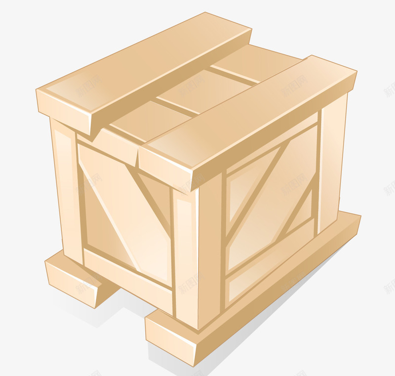 包装木箱png免抠素材_新图网 https://ixintu.com 包装 木箱 箱子