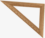 木质三角尺数学可用素材