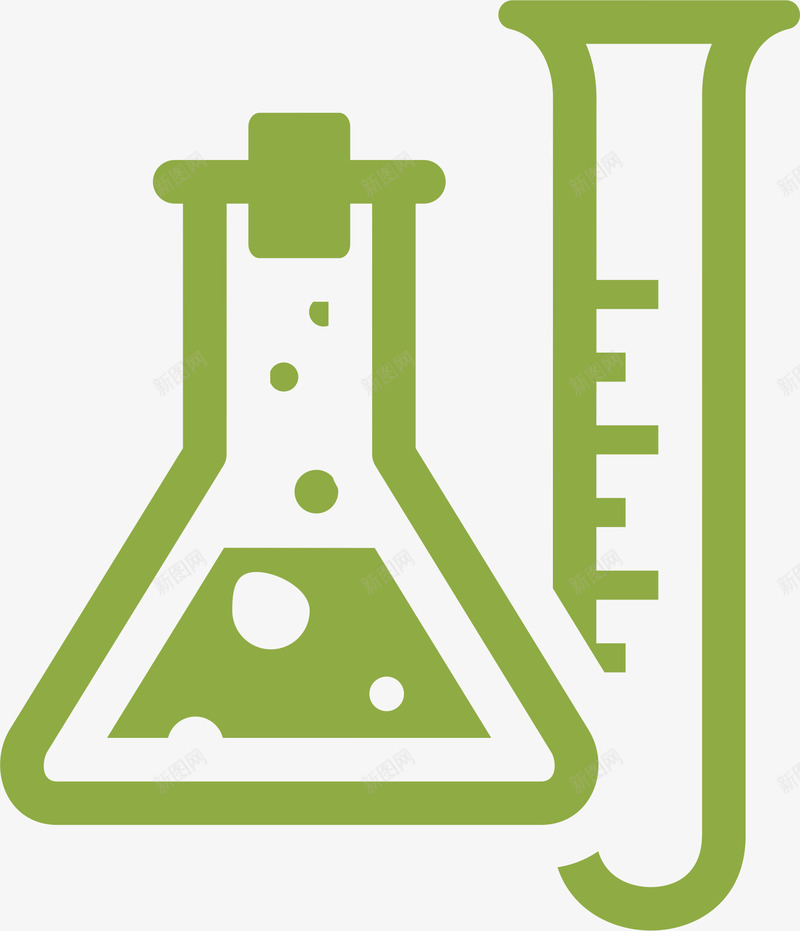 绿色的实验的试管卡通矢量图图标eps_新图网 https://ixintu.com 医院 医院图标设计 医院小图标 图标 小图标 美容图标 试管 矢量图
