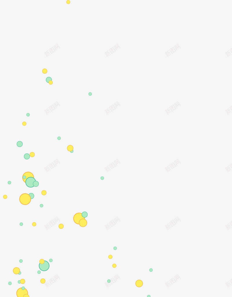 圆点漂浮矢量图ai免抠素材_新图网 https://ixintu.com AI 圆点 漂浮 绿色 背景 黄色 矢量图