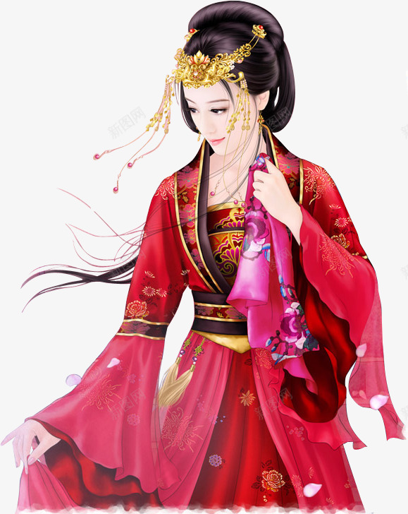 古典美女png免抠素材_新图网 https://ixintu.com 中国风 人像 古典 美人 美女