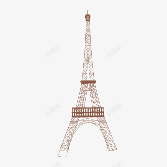 艾弗尔铁塔png免抠素材_新图网 https://ixintu.com 巴黎 建筑 法国 浪漫 铁塔