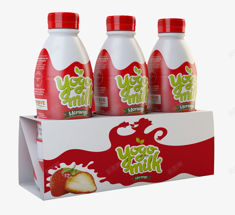 草莓味饮料酸奶包装png免抠素材_新图网 https://ixintu.com 优酸乳 牛奶 红色酸奶包装 酸奶 酸奶包装 饮料