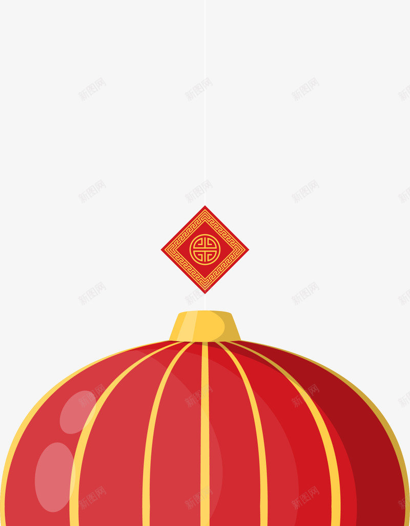 新年红色灯笼挂饰png免抠素材_新图网 https://ixintu.com 中国风 喜庆 新年灯笼 灯笼挂饰 红色灯笼 红色贴纸