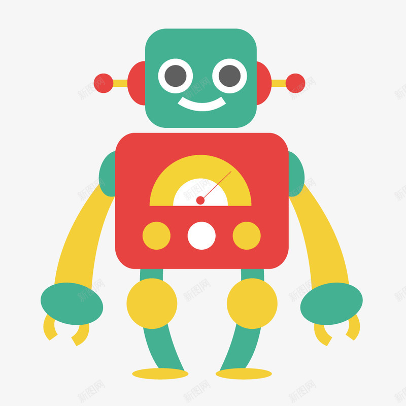 彩色的卡通机器人png免抠素材_新图网 https://ixintu.com 免抠图 卡通机器人 彩色机器人 效果图 机器人 装饰图 装饰画