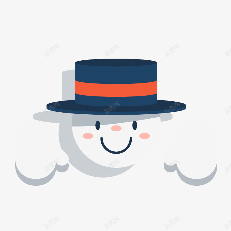 卡通戴帽子的雪人头像png免抠素材_新图网 https://ixintu.com 免抠图 头像 帽子 手绘雪人 效果图 装饰图 装饰画 雪人