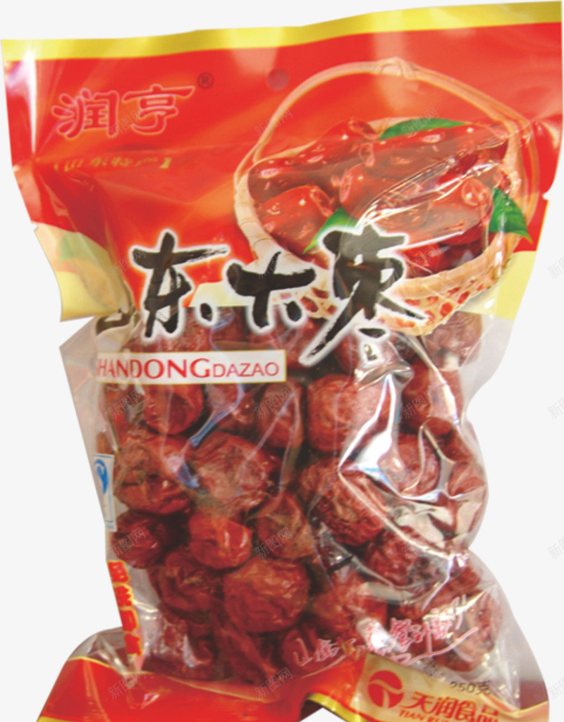润享东大枣png免抠素材_新图网 https://ixintu.com 产品实物 包装袋 枣子 红枣